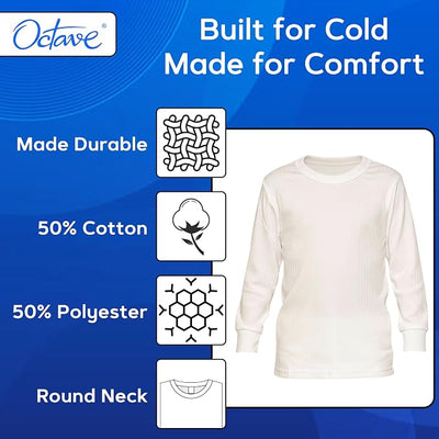 Octave® Boys Thermal Underwear Long-Sleeved Vest