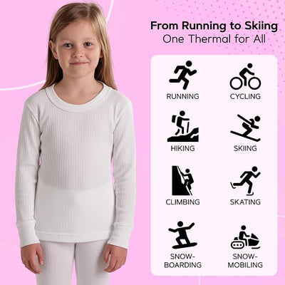 Octave® Girls Thermal Underwear Long-Sleeved Vest