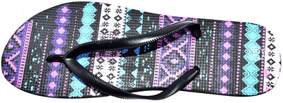 OCTAVE Ladies Summer Beach Wear Flip Flops - Aztec Design