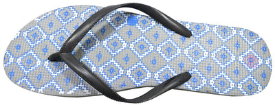 OCTAVE Ladies Summer Beach Wear Flip Flops - Diamonds Design