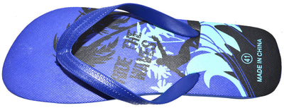 OCTAVE Mens Flip Flops - Surfing Design - Blue