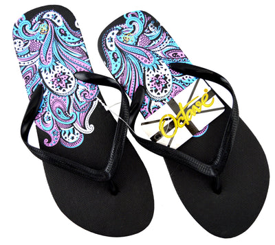 OCTAVE Ladies Summer Beach Wear Flip Flops - Blossom Design
