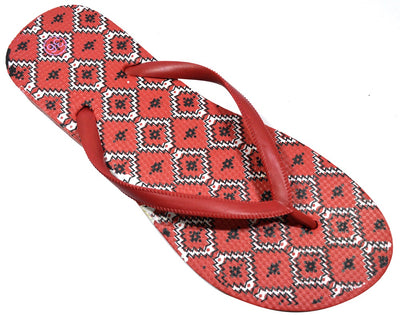 OCTAVE Ladies Summer Beach Wear Flip Flops - Diamonds Design