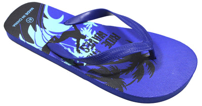 OCTAVE Mens Flip Flops - Surfing Design - Blue