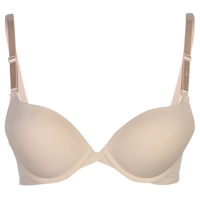 Passionelle® Womens Seamless 2 Cup Sizes Bigger Padded Push Up Bras - Pack of 3