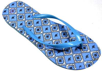 OCTAVE Ladies Summer Beach Wear Flip Flops - Diamonds Design