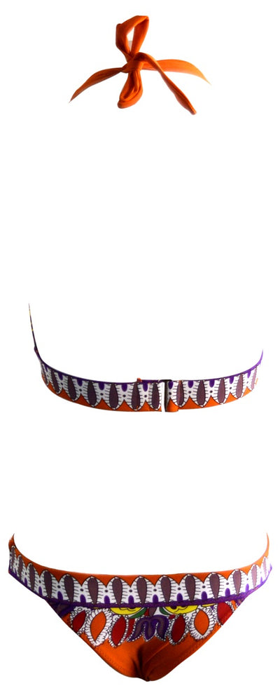 OCTAVE Ladies Halter Neck With Tie Up & Buckle Straps Bikini Set