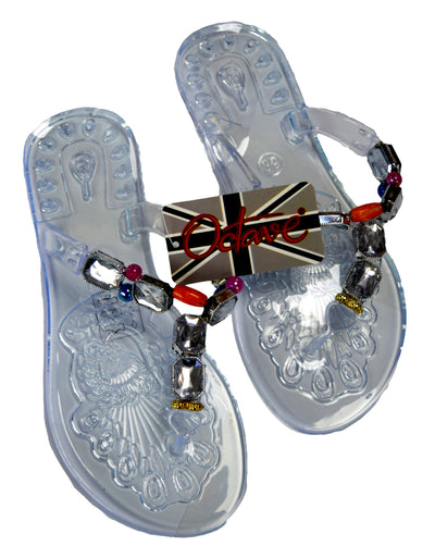 OCTAVE Ladies Summer Beach Wear Flip Flops - Jelly Sandals