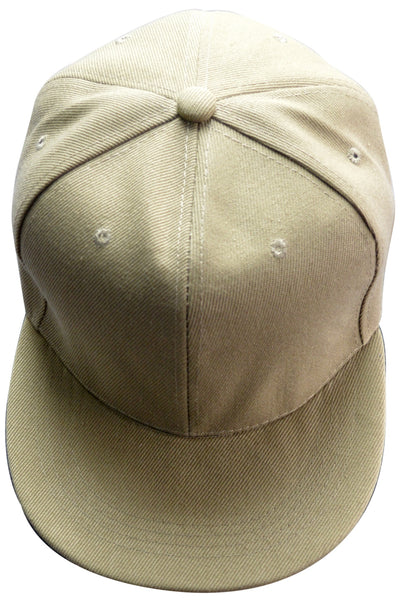 OCTAVE Unisex Baseball Cap Hat - Plastic Snap Strap Closure - Stone
