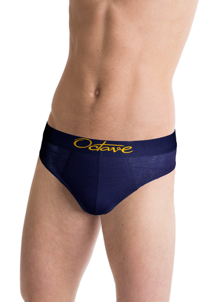 Octave® Mens 100% Cotton Designer Classic Slip Briefs - 3 Pack