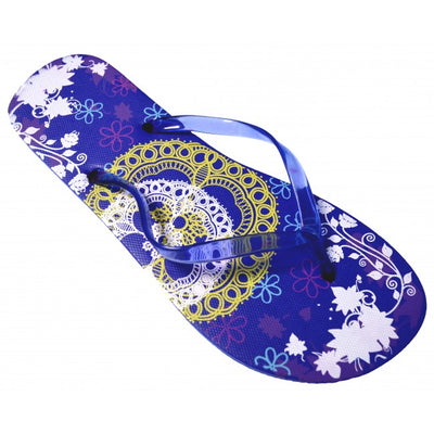 OCTAVE Ladies Summer Beach Wear Flip Flops - Lace Design