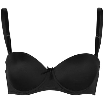 Passionelle® Womens Smoothly Padded Strapless Multiway Push Up Bras - Pack of 6