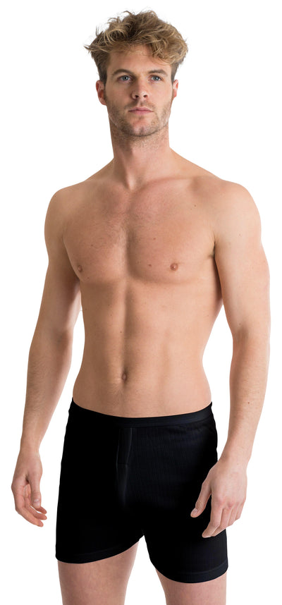 Octave® Mens Soft 100% Combed Cotton Trunks Classic Design Modern Cut - Pack of 2