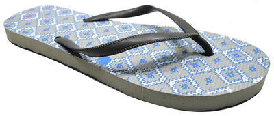 OCTAVE Ladies Summer Beach Wear Flip Flops - Diamonds Design