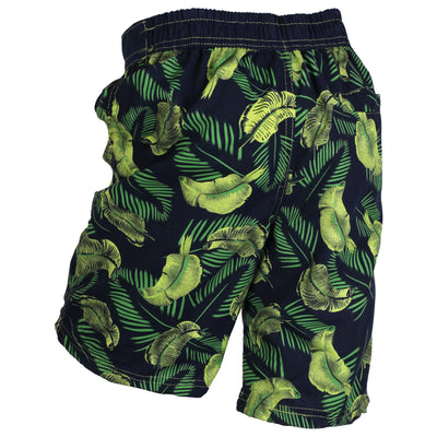 OCTAVE Boys Safari Print Beach Board Style Swim Shorts With 3 Pockets