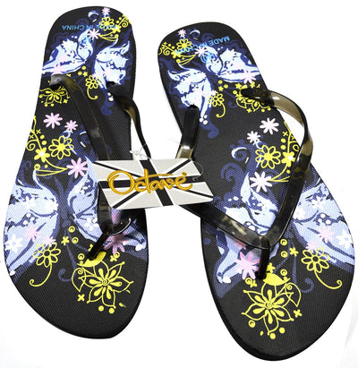OCTAVE Ladies Summer Beach Wear Flip Flops - Butterfly Design
