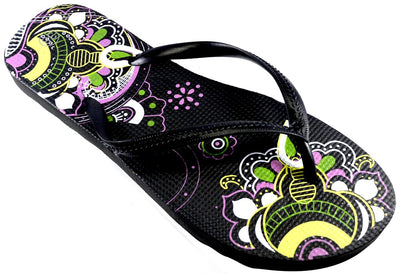OCTAVE Ladies Summer Beach Wear Flip Flops - Mandala Design