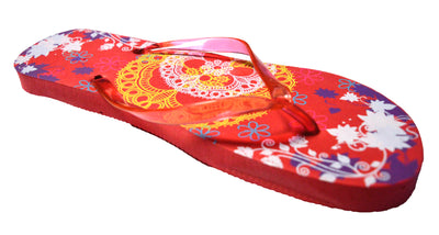 OCTAVE Ladies Summer Beach Wear Flip Flops - Lace Design
