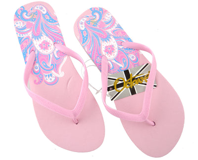 OCTAVE Ladies Summer Beach Wear Flip Flops - Blossom Design