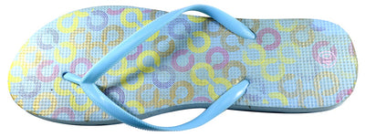 OCTAVE Ladies Summer Beach Wear Flip Flops - Links Design