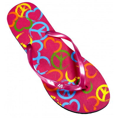 OCTAVE® Ladies Summer Beach Wear Flip Flops - Peace Design