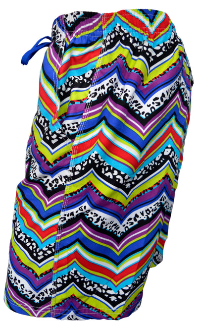 OCTAVE Mens Summer Beach Wear Swim Shorts - Retro Design