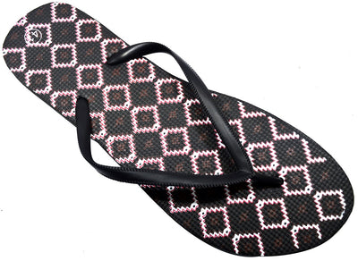 OCTAVE Ladies Summer Beach Wear Flip Flops - Diamonds Design