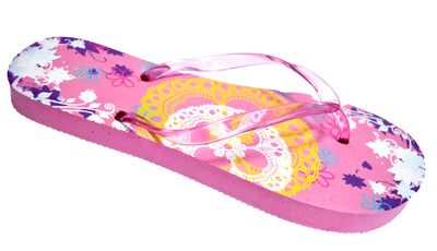 OCTAVE Ladies Summer Beach Wear Flip Flops - Lace Design