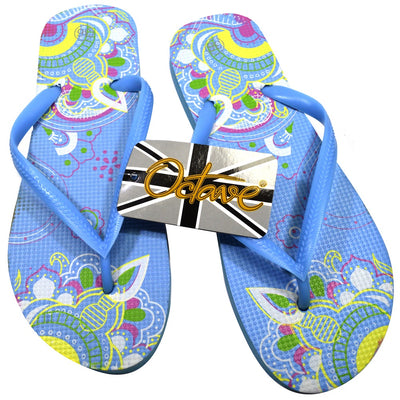 OCTAVE Ladies Summer Beach Wear Flip Flops - Mandala Design