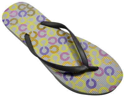 OCTAVE Ladies Summer Beach Wear Flip Flops - Links Design