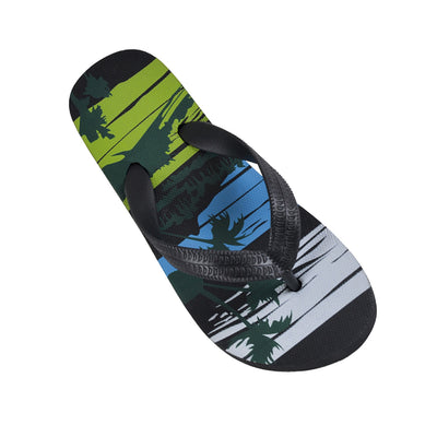 OCTAVE Boys Summer Beach Wear Flip Flops - Tropical Beach Design