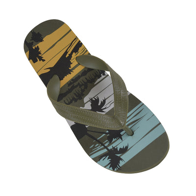OCTAVE Boys Summer Beach Wear Flip Flops - Tropical Beach Design