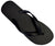 OCTAVE Mens Flip Flops - Solid Plain Design - Black