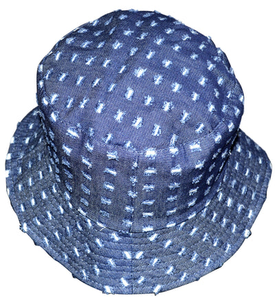 OCTAVE Reversible Bucket Hat - Navy Knit/Black