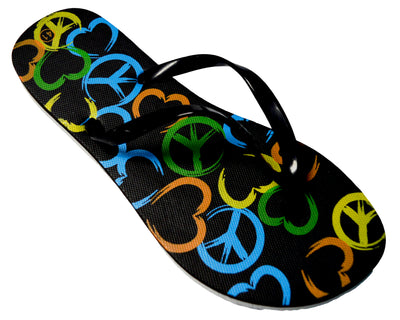 OCTAVE Ladies Summer Beach Wear Flip Flops - Peace Design