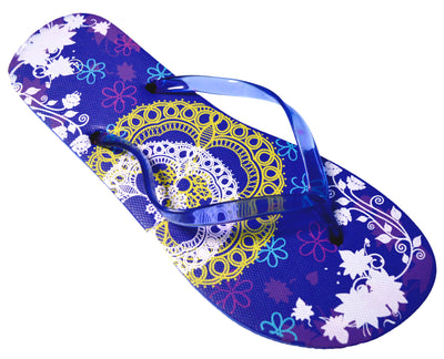 OCTAVE Ladies Summer Beach Wear Flip Flops - Lace Design