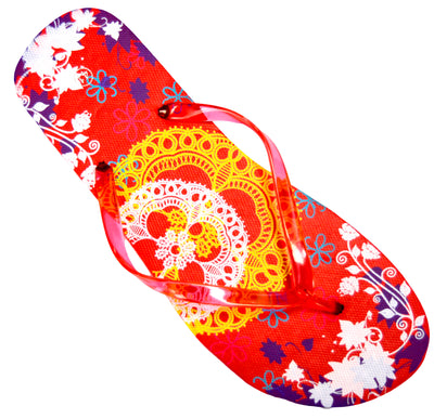 OCTAVE Ladies Summer Beach Wear Flip Flops - Lace Design