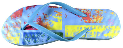 OCTAVE Ladies Summer Beach Wear Flip Flops - Tropical Design