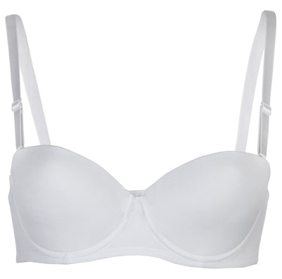 Passionelle® Womens Smoothly Padded Strapless Multiway Push up Bras - Pack of 2