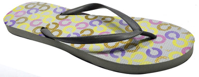 OCTAVE Ladies Summer Beach Wear Flip Flops - Links Design