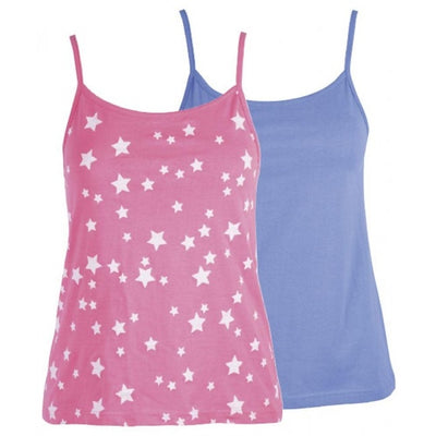 OCTAVE Ladies Twin Pack Lounge Vest Ideal Lougewear Nightwear Gymwear Beachwear