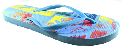 OCTAVE Ladies Summer Beach Wear Flip Flops - Tropical Design