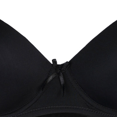 Passionelle® Womens Classic Lingerie Designer Seamless T-Shirt Bras - Pack of 3