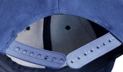 OCTAVE Unisex Baseball Cap Hat - Plastic Snap Strap Closure - Navy