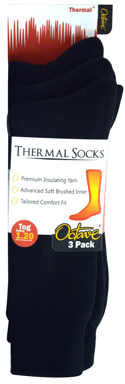 Octave® Adults Thermal Socks 1.2 Tog - 3 Pairs