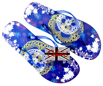 OCTAVE Ladies Summer Beach Wear Flip Flops - Lace Design