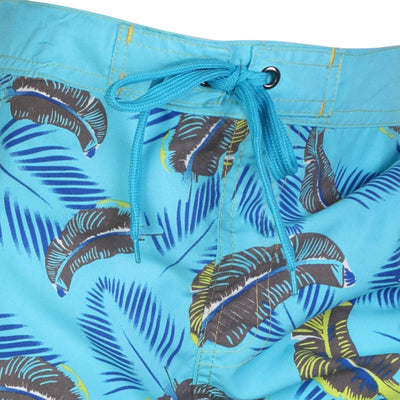OCTAVE Boys Safari Print Beach Board Style Swim Shorts With 3 Pockets