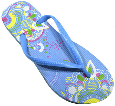 OCTAVE Ladies Summer Beach Wear Flip Flops - Mandala Design
