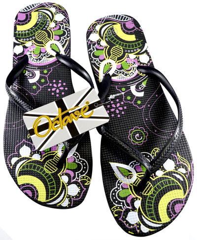 OCTAVE Ladies Summer Beach Wear Flip Flops - Mandala Design
