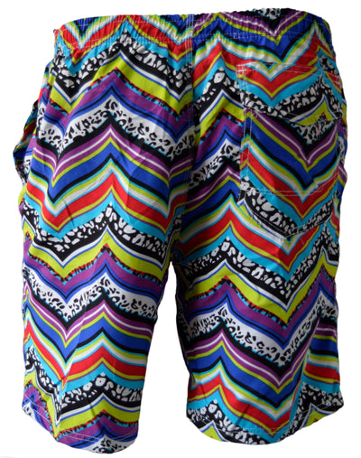 OCTAVE Mens Summer Beach Wear Swim Shorts - Retro Design